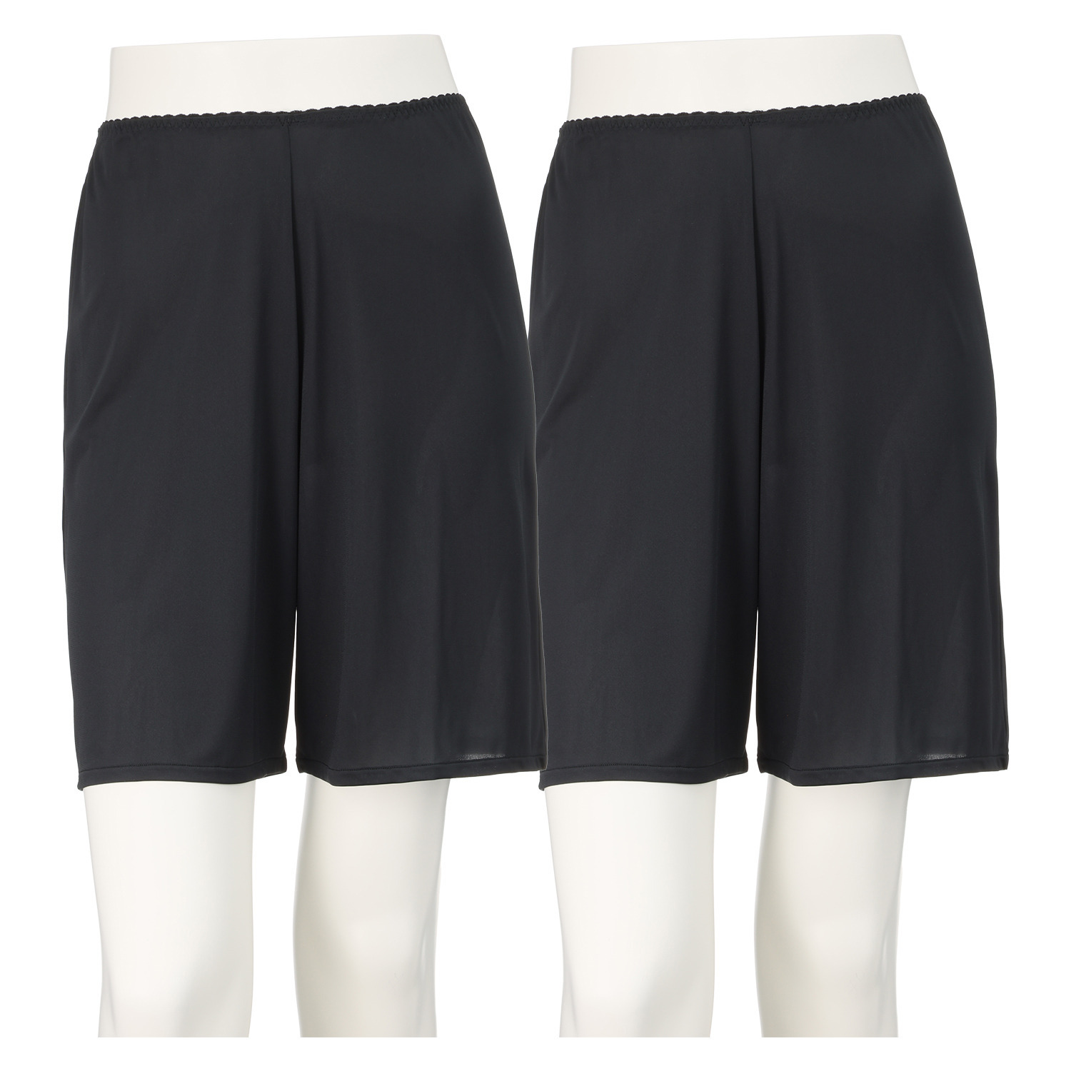 マリランテ ベンベルグ混 キュロット 同色２枚セット ＜４５ｃｍ丈＞