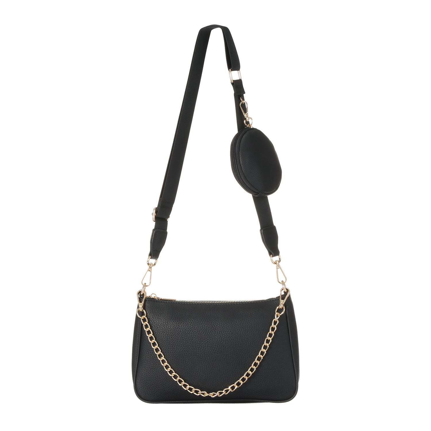 グッシオイタリー カウレザー マルチウェイバッグ ＜丸ポーチ付＞