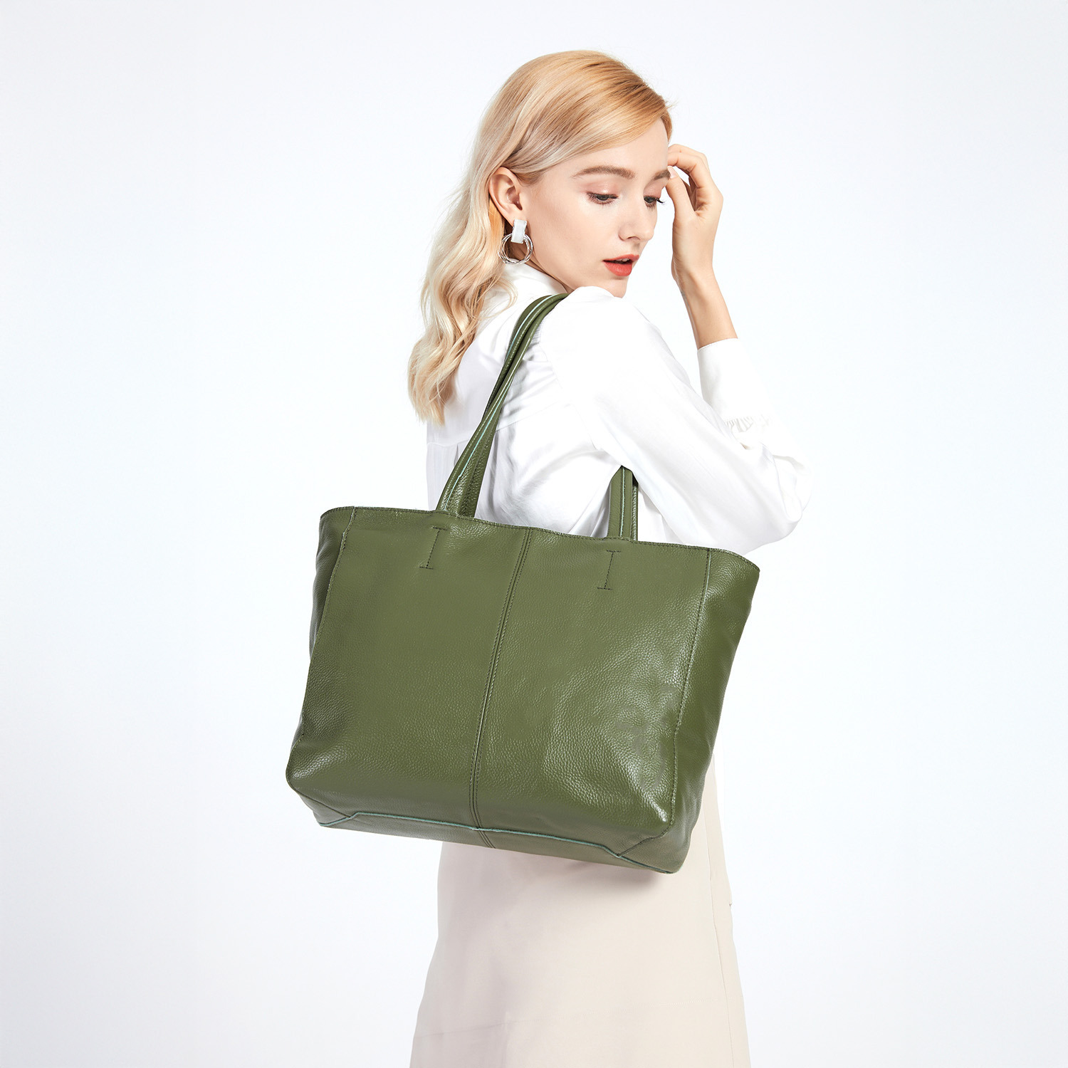 グッシオイタリー 牛革 トートバッグ