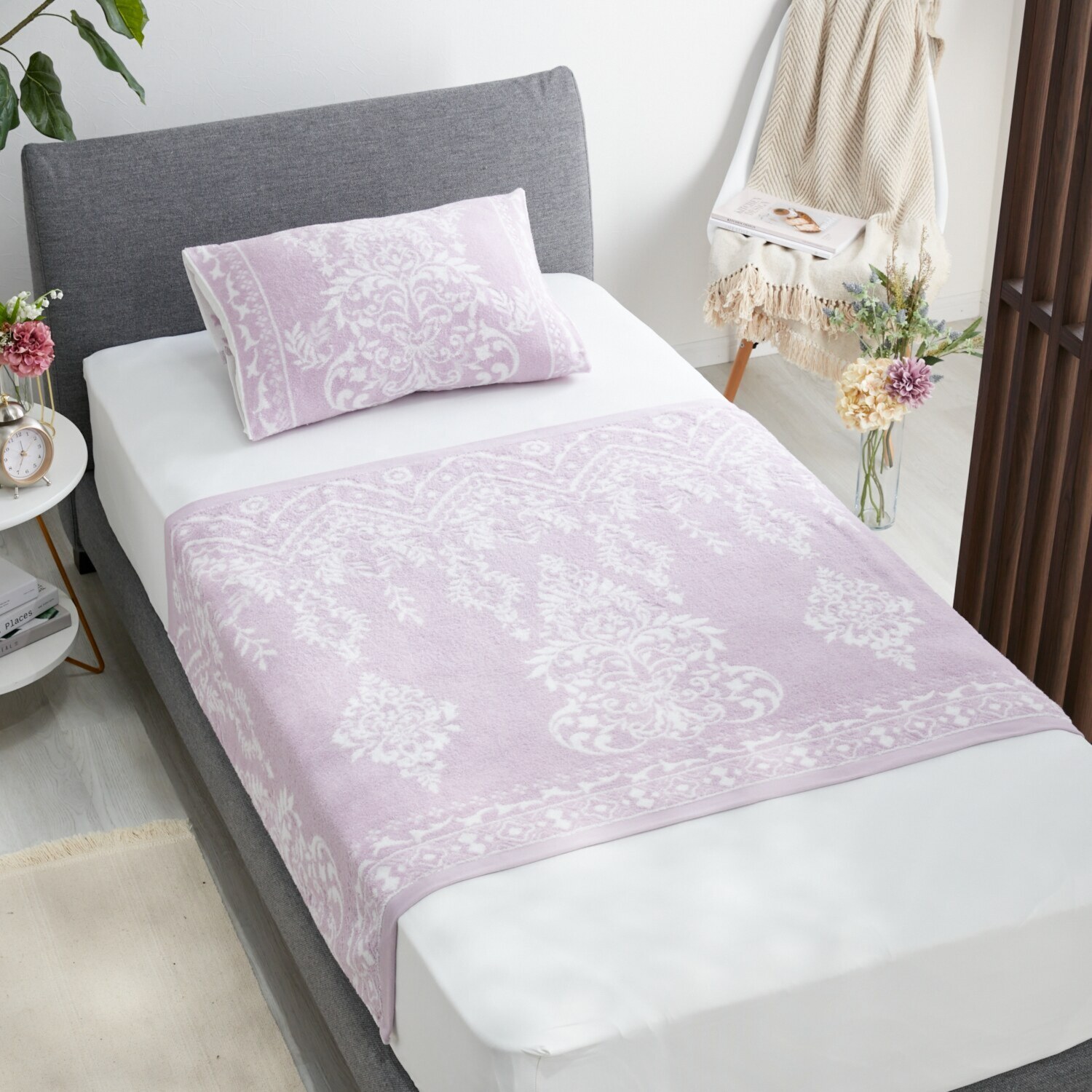 ｎｉｓｈｉｋａｗａ　西川 ふんわりやわらか ラグジュアリー 今治タオルケット ＜ハーフ＞