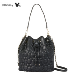 ベルモサ ミッキーマウス キルティング ２ＷＡＹ 巾着ショルダーバッグ