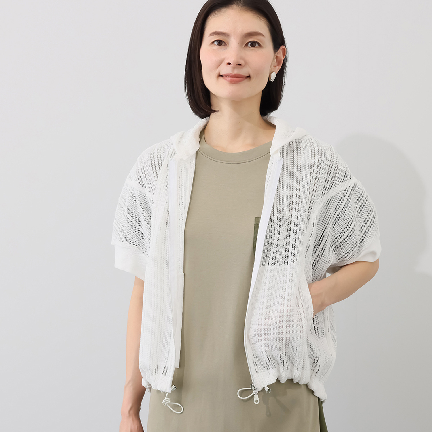 ダジュール レースフードブルゾン