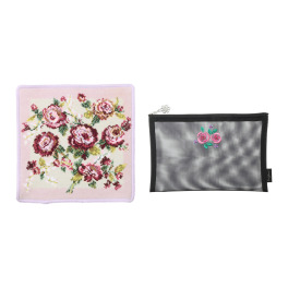 アーンジョー フラワーハンカチ＆ メッシュポーチセット