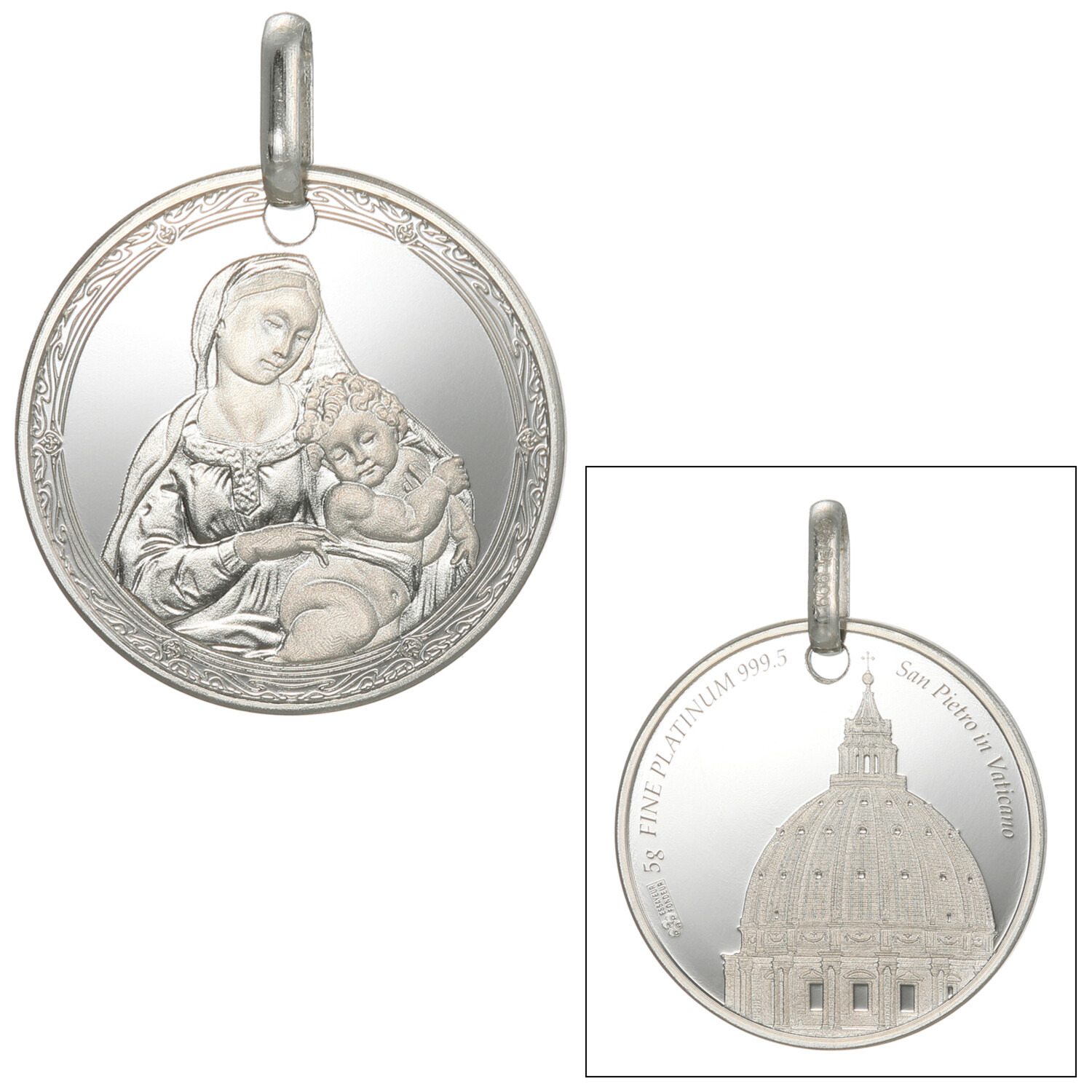 スイスPAMP社 プラチナ999 ペンダントトップ プラチナ（Pt1000）999.5