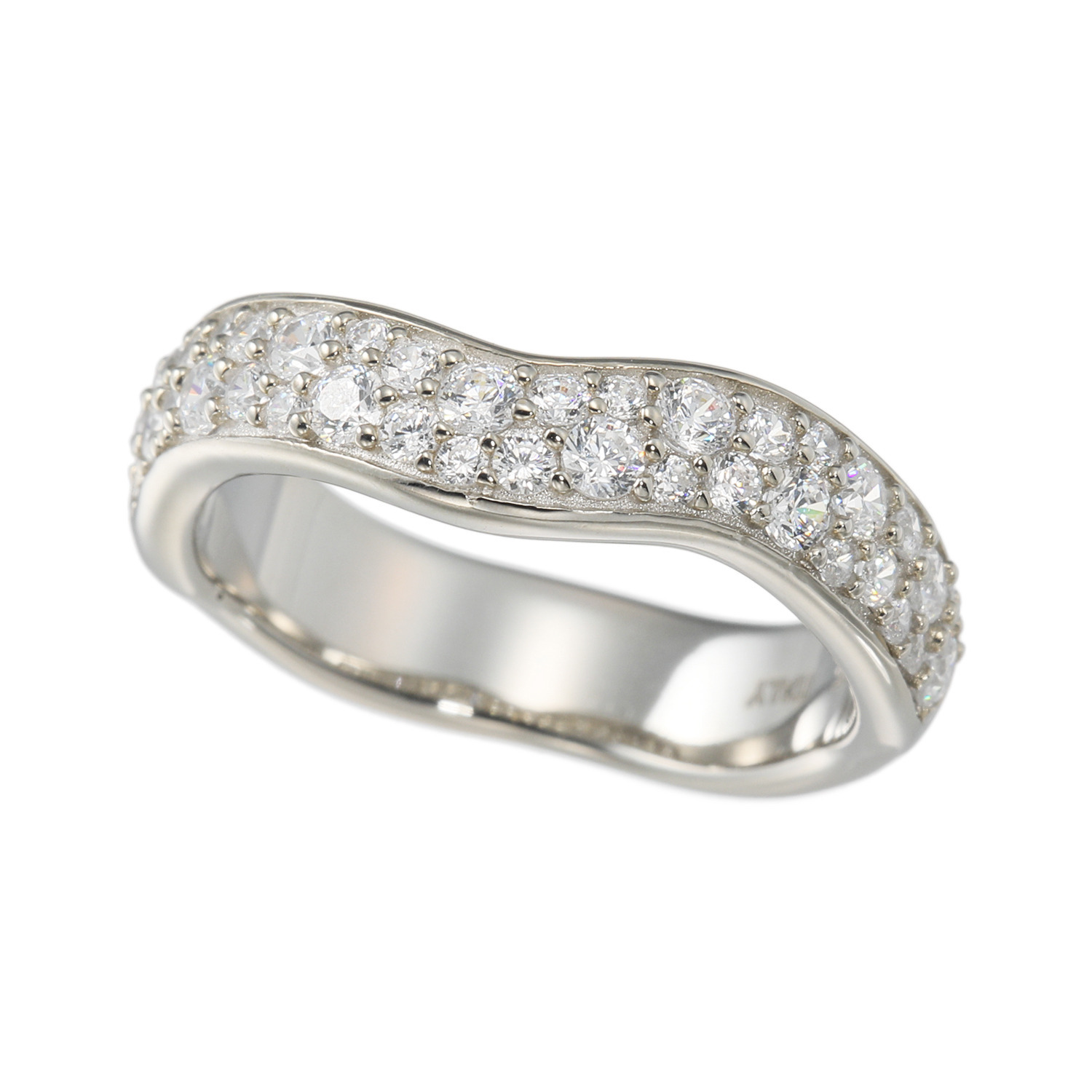 ダイアモア シルバー　ＣＺ ウェーブリング