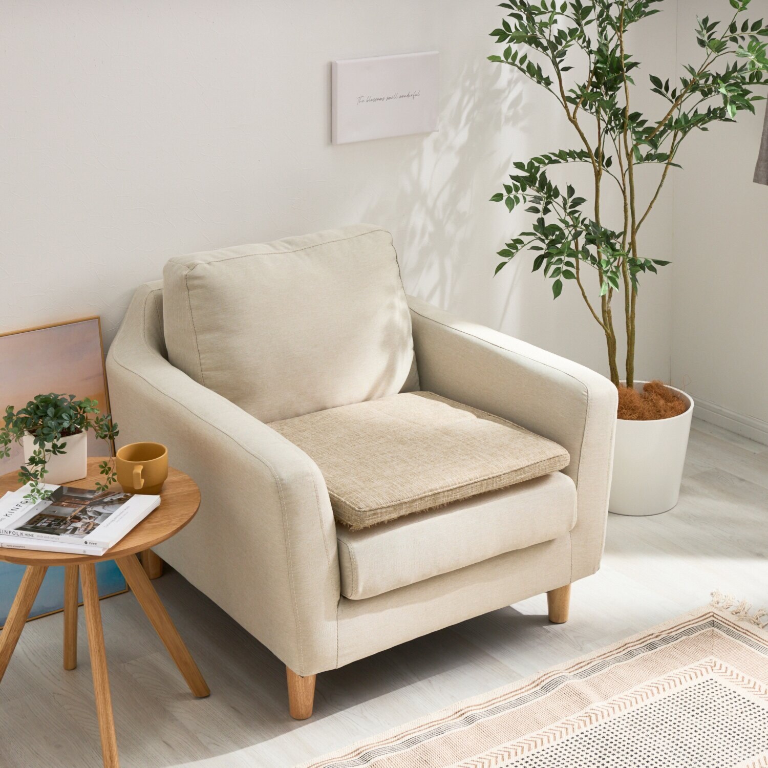 快適な座り心地復活！ 復活ソファーシート リバーシブル オールシーズンタイプ ＜１人掛け用＞