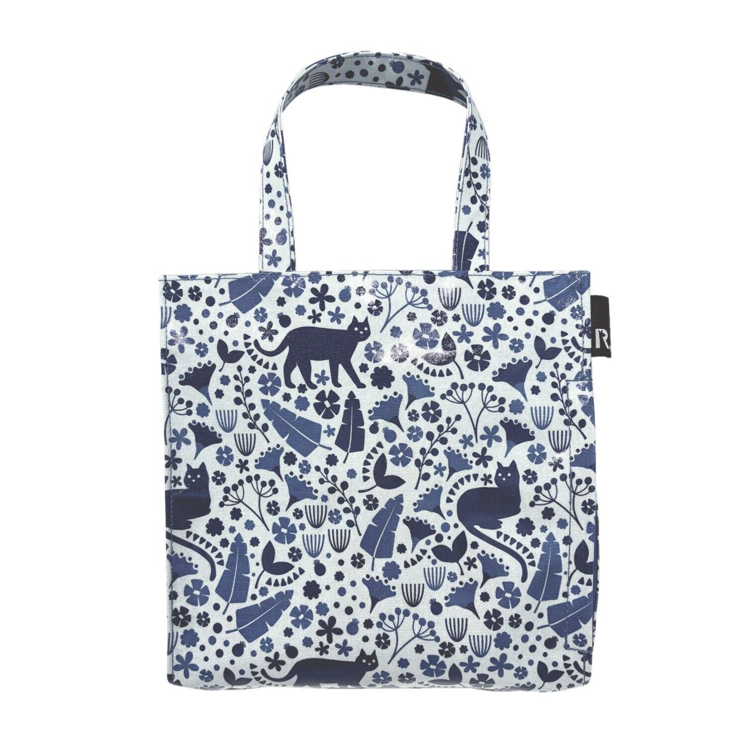 ルートート 柄を楽しむ スクエア ラミネートトートバッグ