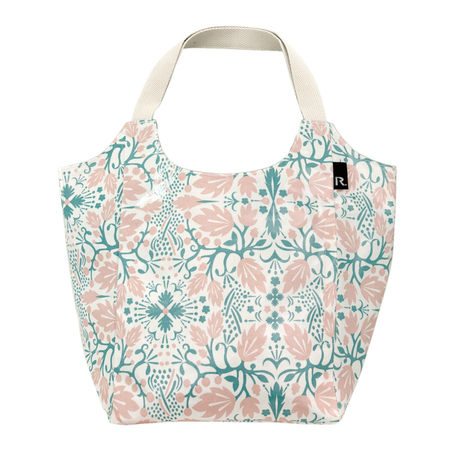 ルートート 肩掛けしやすい ラミネートトートバッグ