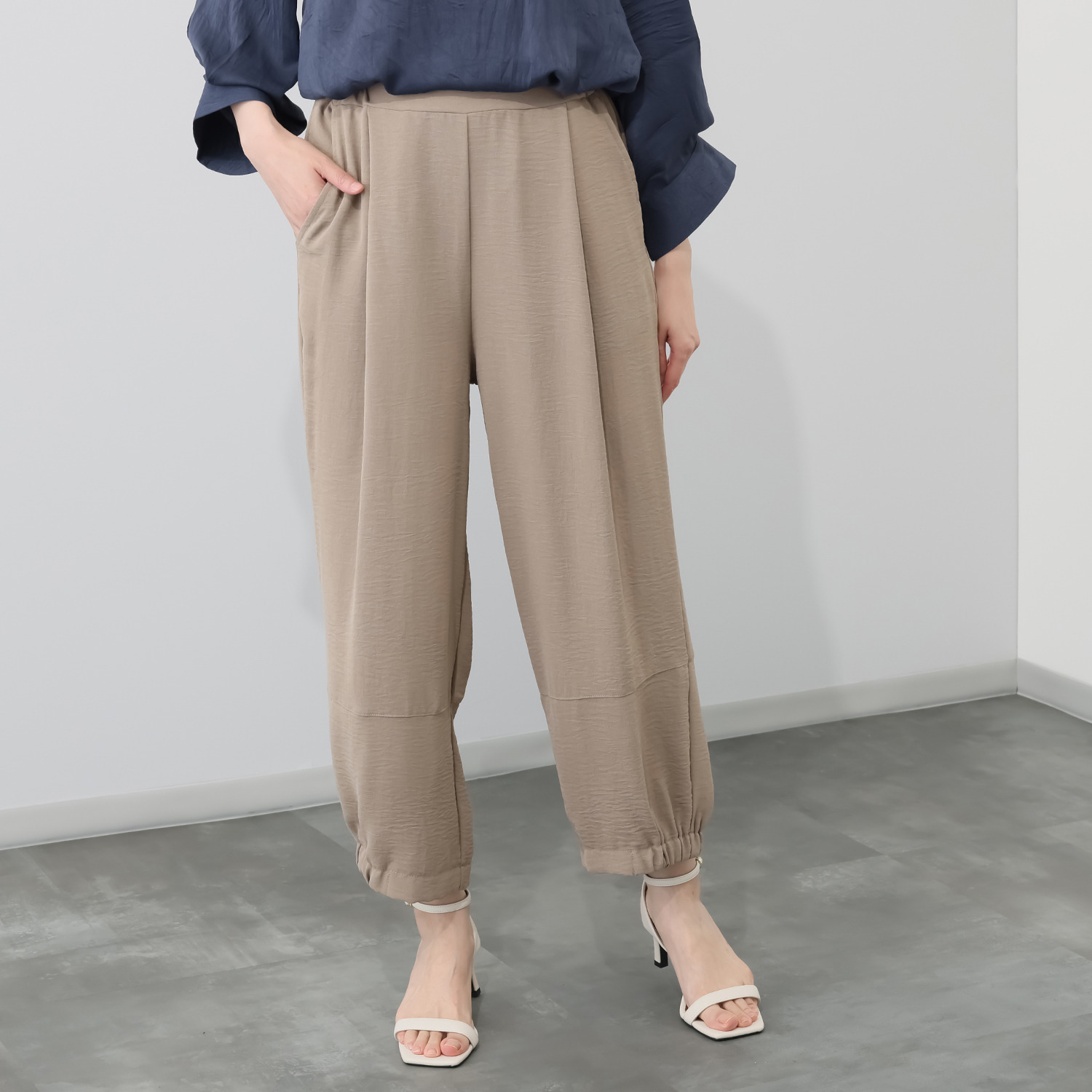 アトリエール ガーゼ風 エッグパンツ