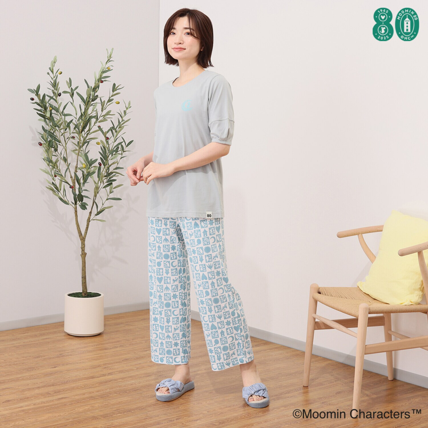 ムーミン 80周年アニバーサリー スペシャルデザイン 吸水速乾 ルーム