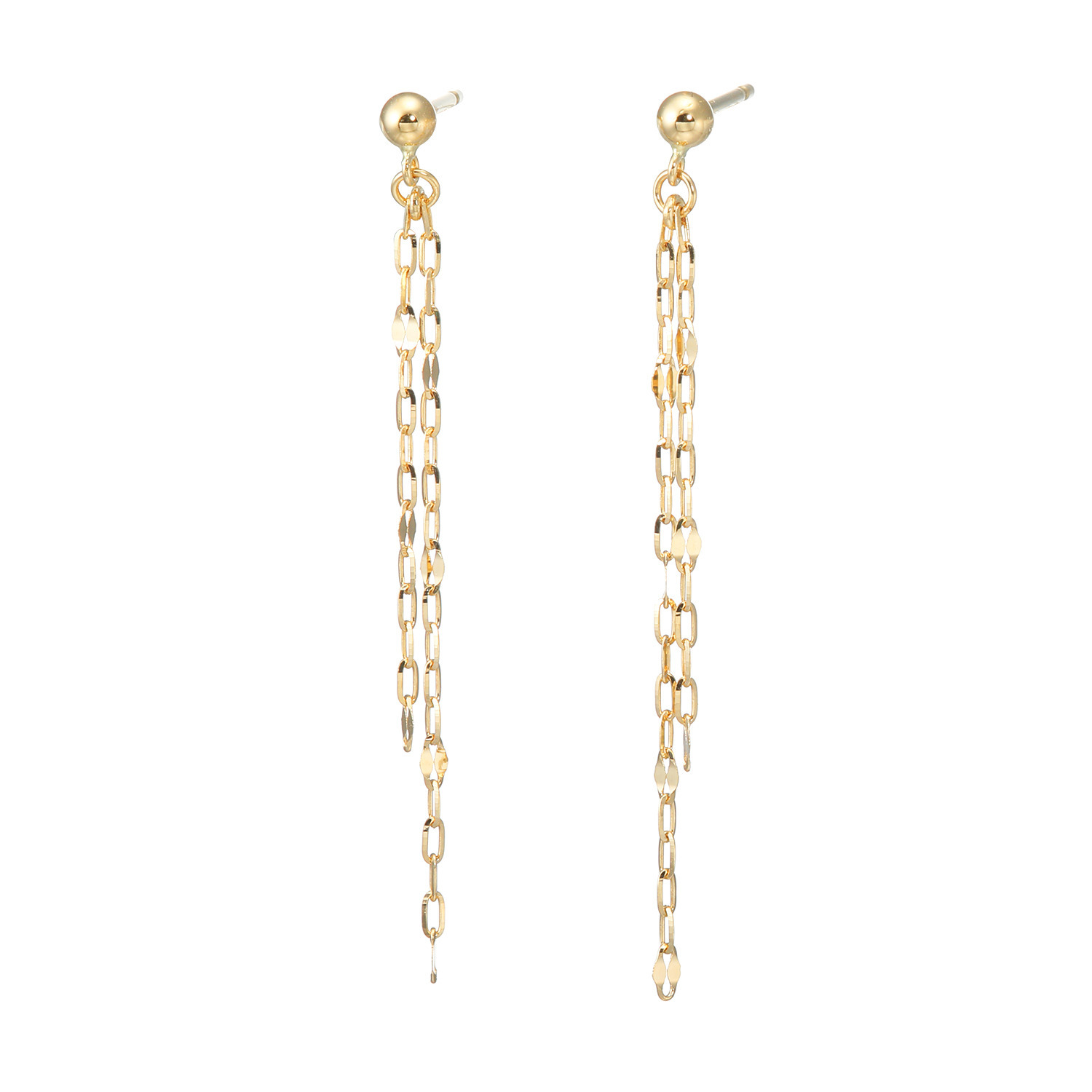 シャイン シュプリーム 18K シャインカット ペタルチェーン 2連  