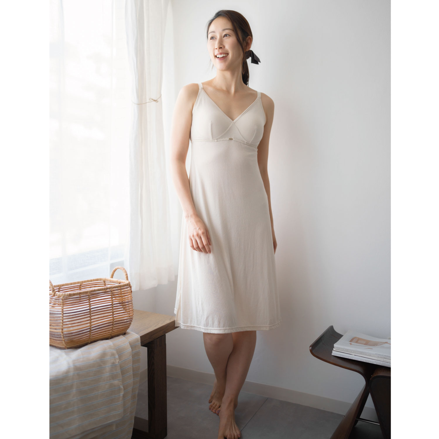 ヘ・エラ 抗菌防臭・接触冷感 サラ涼タッチ カップ付スリップ