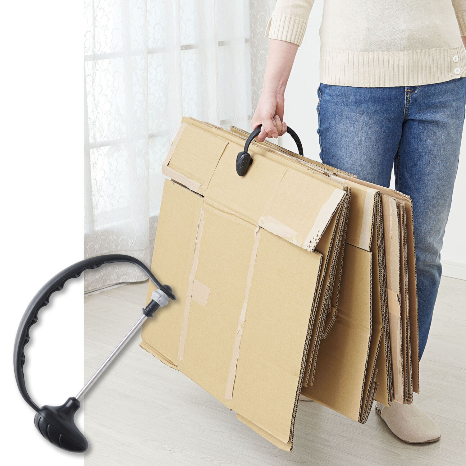 持ち運びできる 段ボールストッカー