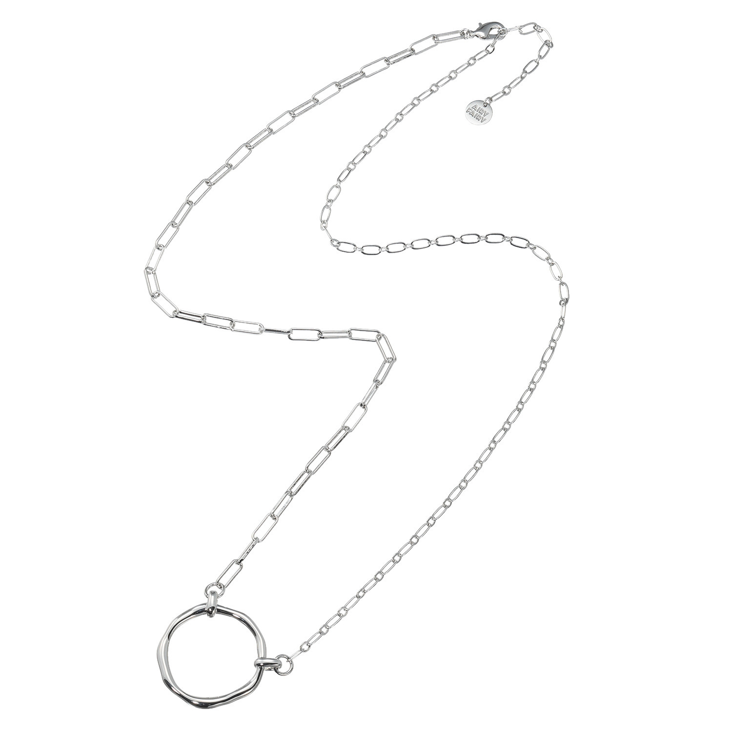 エアリーフェアリー ニュアンスメタル サークルモティーフ ロングネックレス兼 グラスホルダー