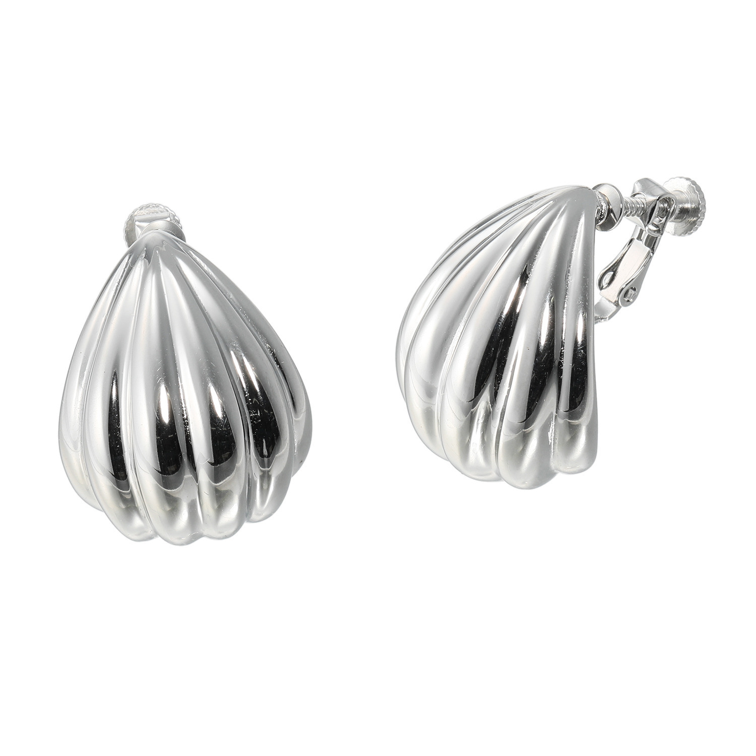 エアリーフェアリー ステンレス メタルコンキリエデザイン イヤリング／ピアス