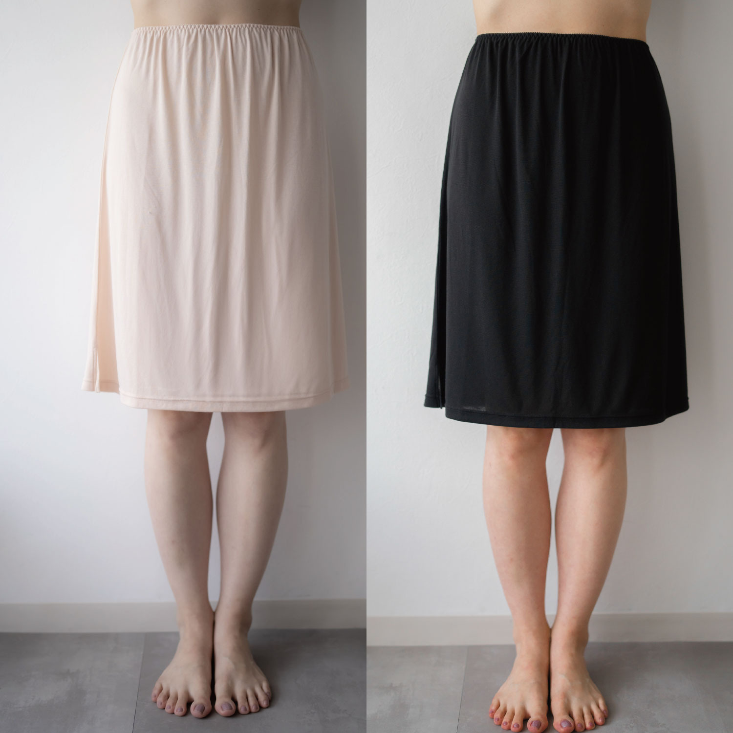 ヘ・エラ 抗菌防臭・接触冷感 サラ凉タッチ ペチコート ２枚セット