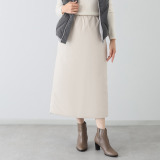 スタイルフライ 薄中綿入り サイドポケット付 ウエストゴム タイトスカート