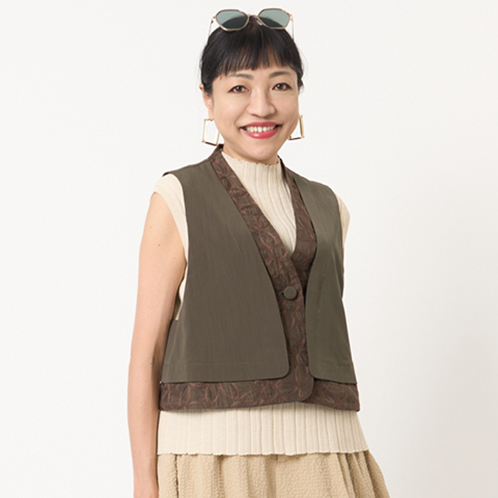 ミューリエ 軽やかな おしゃれレイヤード術 レースコンビジレ