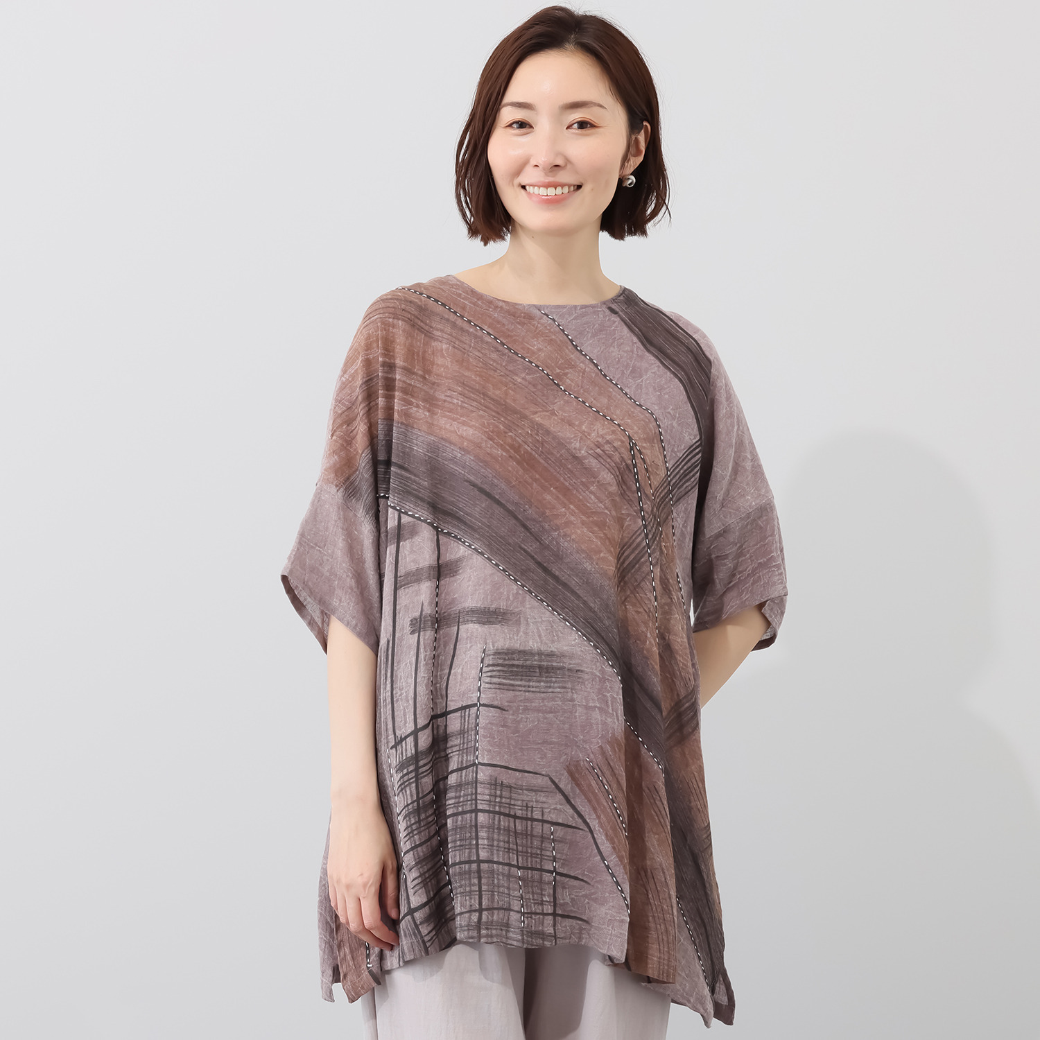 ダジュール プリントデザイン チュニック