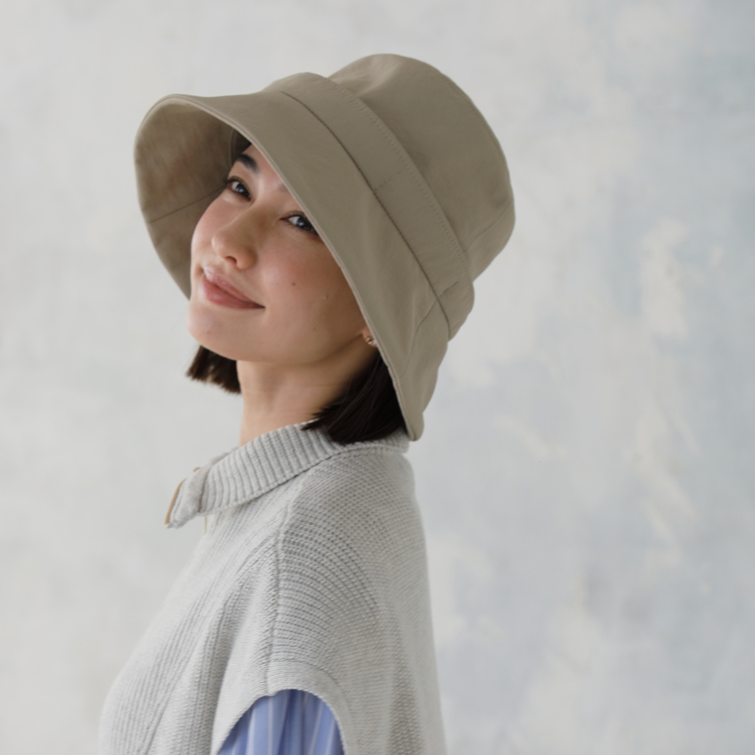 タイムクロス 日本製 快適　ＵＶカット・はっ水 ベルヌーイ 風が抜けるクロッシェ