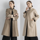 元町ゼラール 軽くてソフトな風合い！ トルコ産ラムレザー リバーシブルデザイン スタンドネックコート