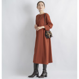 元町ゼラール デザインスリーブ フォルムワンピース