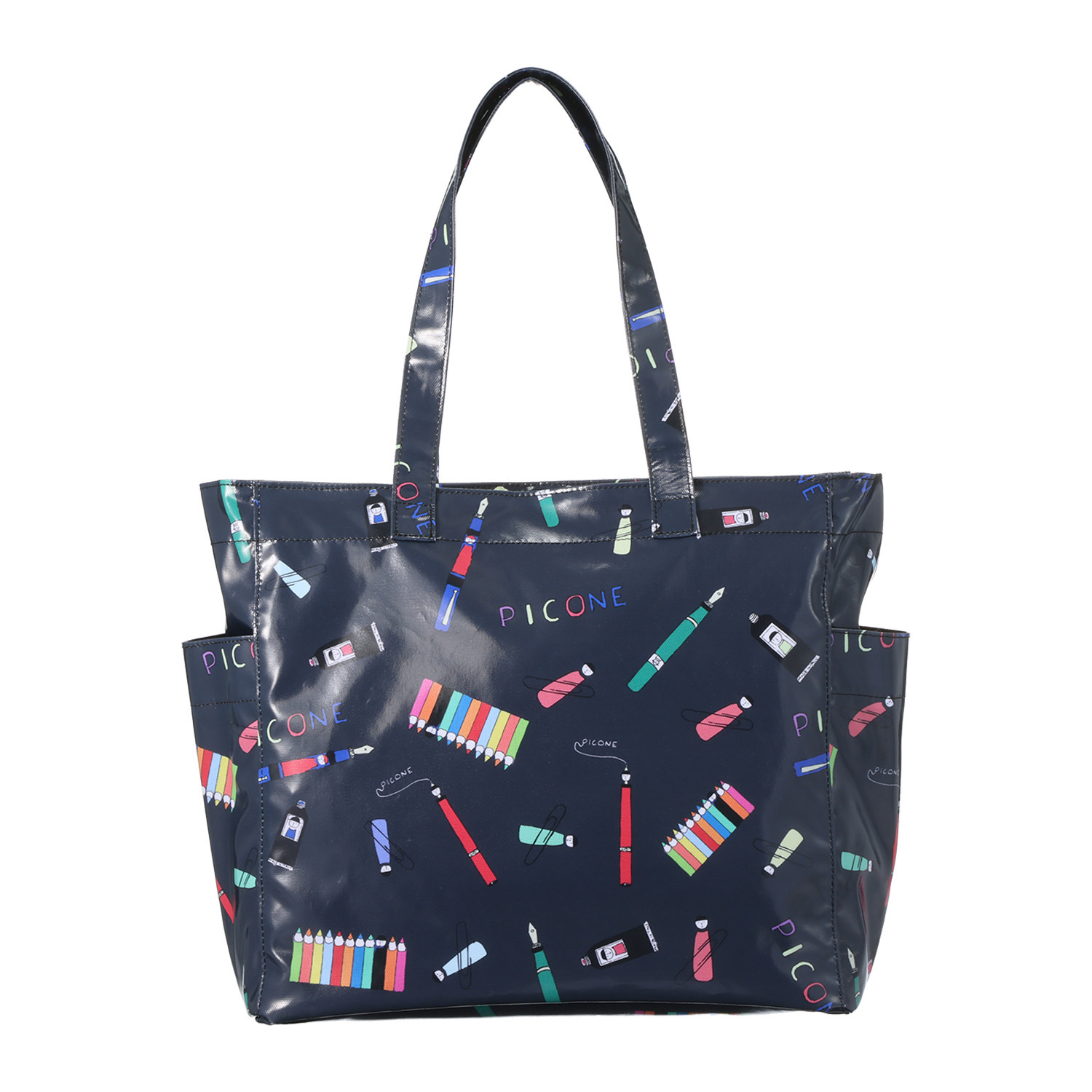 ピッコーネ アッチェッソーリ お手入れかんたん！ 軽量ＰＶＣコーティング トートバッグ