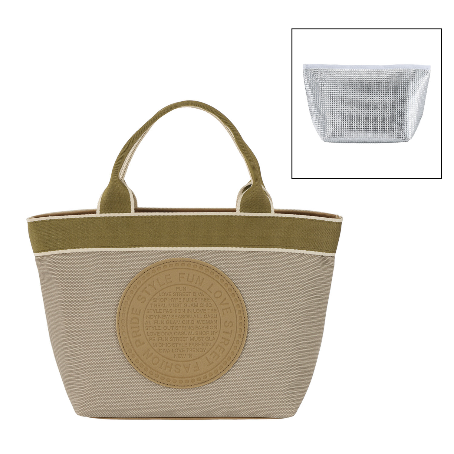 ラルジュ 保冷ポーチ付 ランチトートバッグ