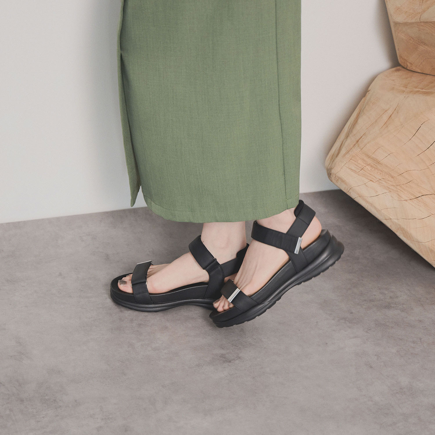 ニカル 面ファスナー スポーツサンダル