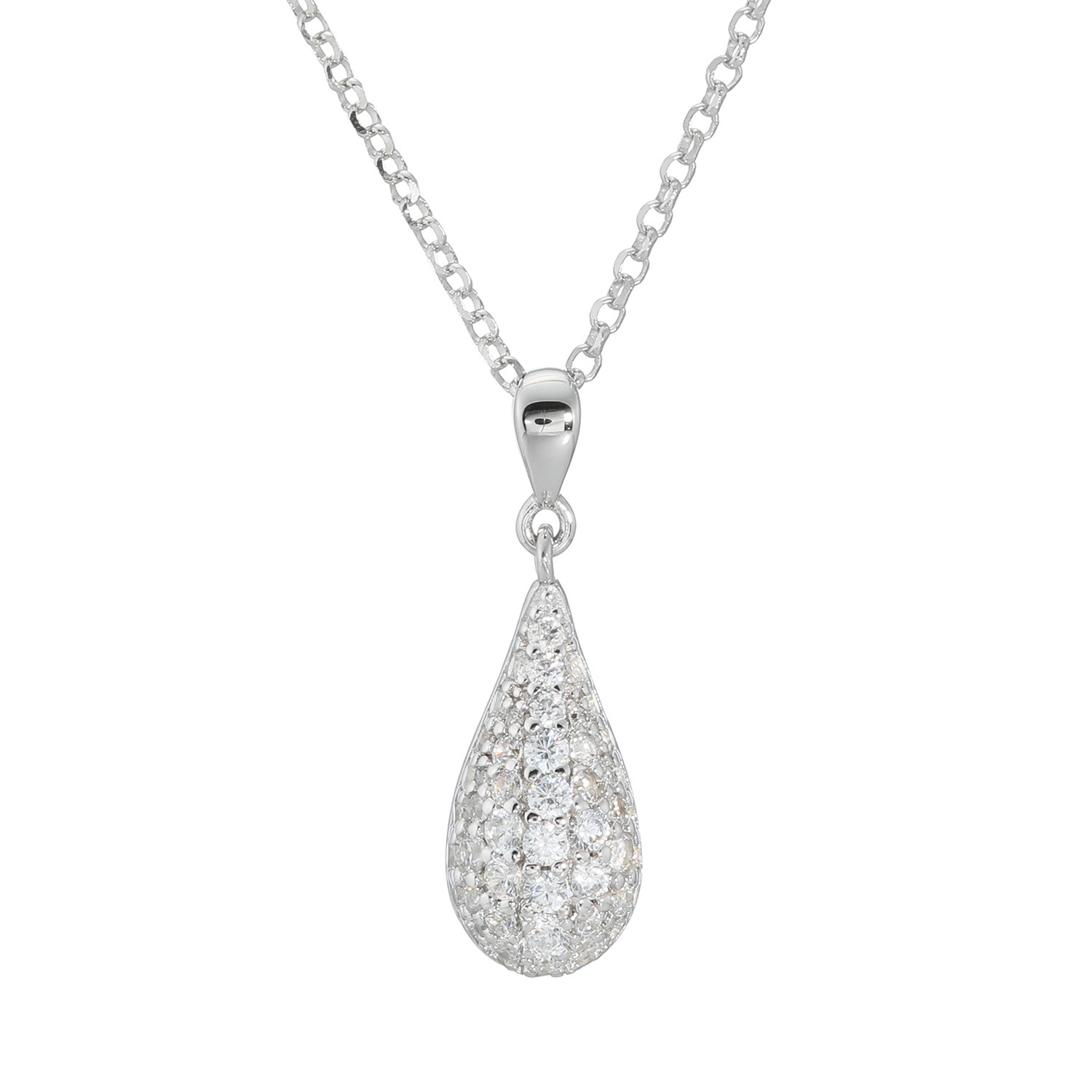 シェテ シルバー　ＣＺ ルミナスドロップス ペンダント ＜シルバーカラー＞