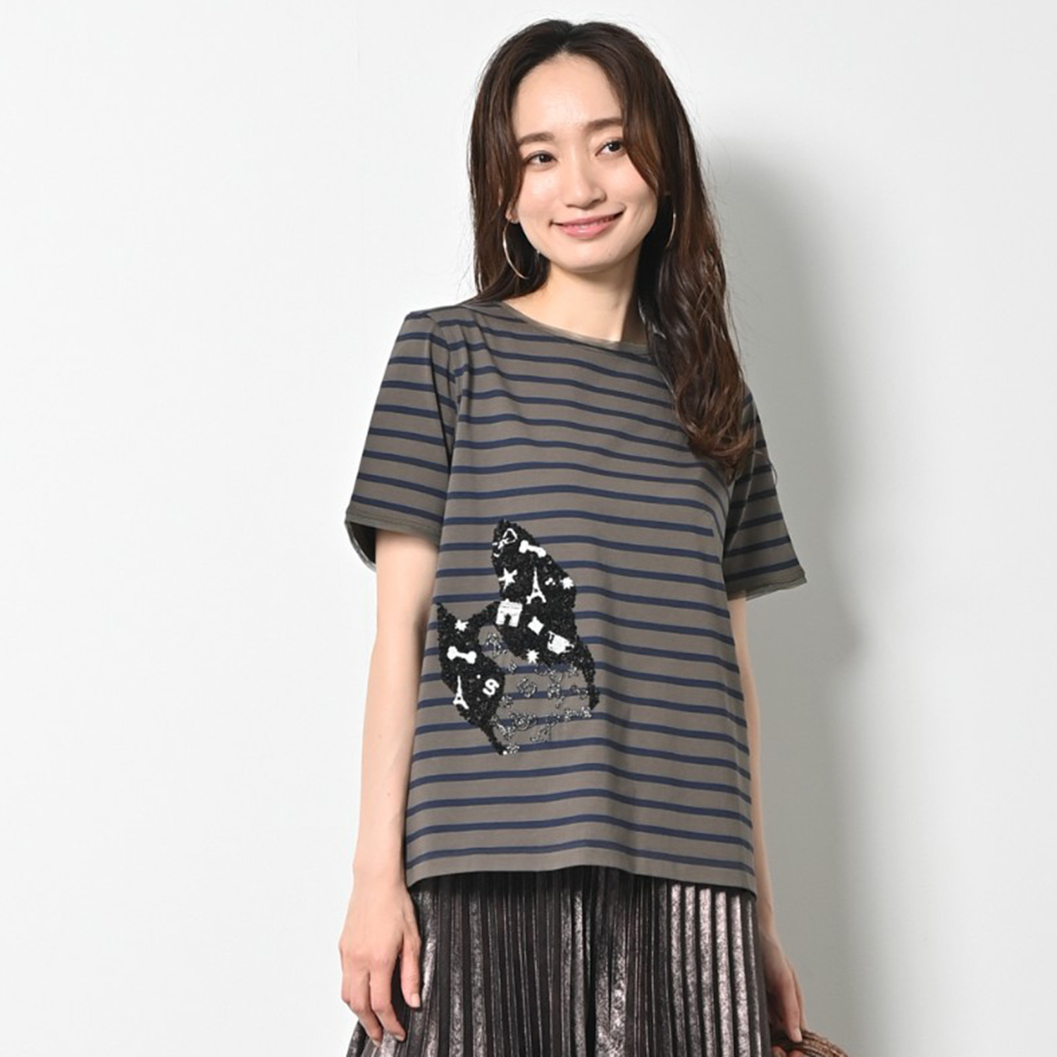 ゼラールスポーツ 接触冷感 さらさらな着心地 刺しゅうモティーフ コットン混プルオーバー