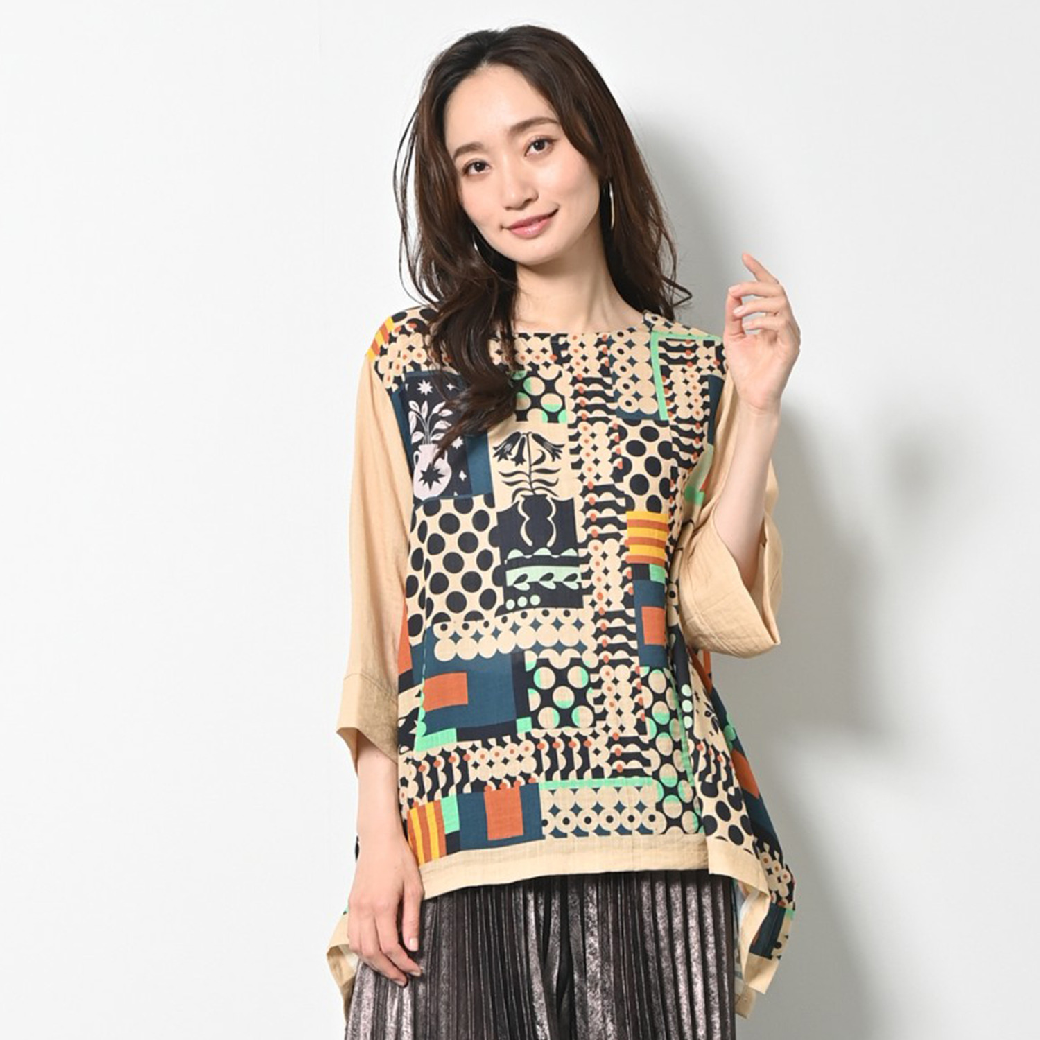 ゼラールスポーツ 涼やか＆さらさら素材 ヘムアクセント Ｔブラウス