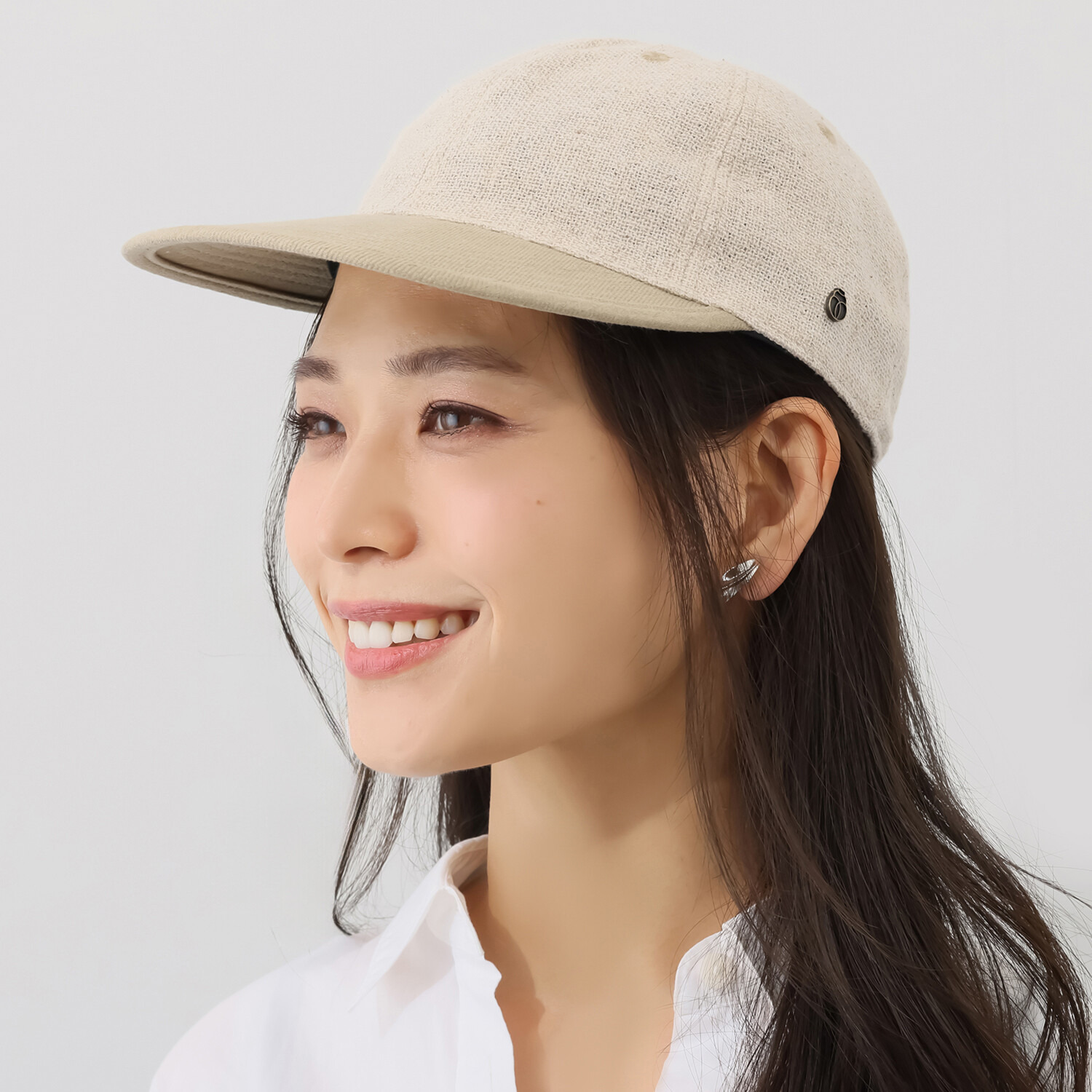 ベル・モード 綿麻メッシュ ローラブルキャップ