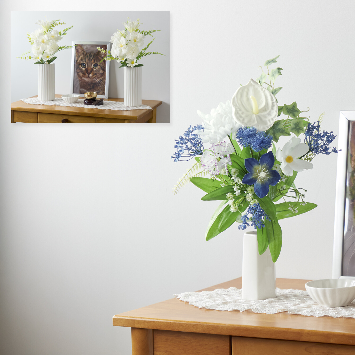 お花屋さんが監修！ お供え花 ２種４束セット