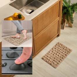 こだわり設計で 痛くなりにくい！ 足元に心地よい刺激を インテリア ソフト足裏マット ロンデ