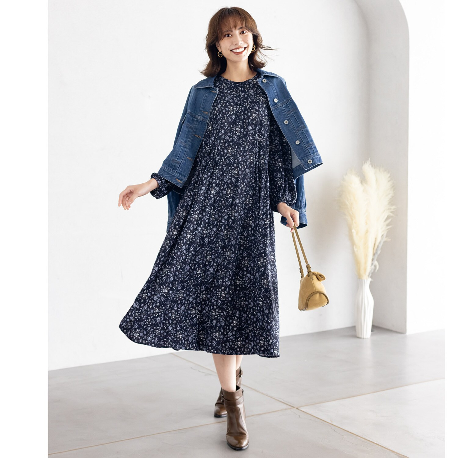 ルクオーレ カットジョーゼット 360度ストレッチ ドレープ