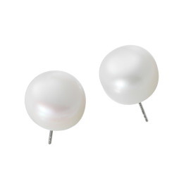 インプレスミー シルバー 淡水パール ふっくら スタッドピアス