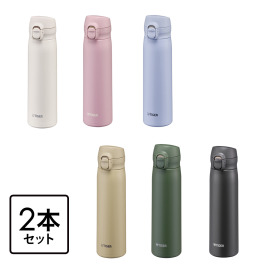 お好みの色を２本選べる！ タイガー 食器洗い乾燥機対応で お手入れラクラク！ 真空断熱 ワンプッシュボトル ＜５００ｍｌ＞２本セット