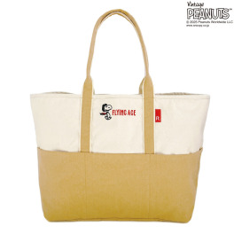 ルートート ピーナッツ リサイクルコットン 大容量トートバッグ