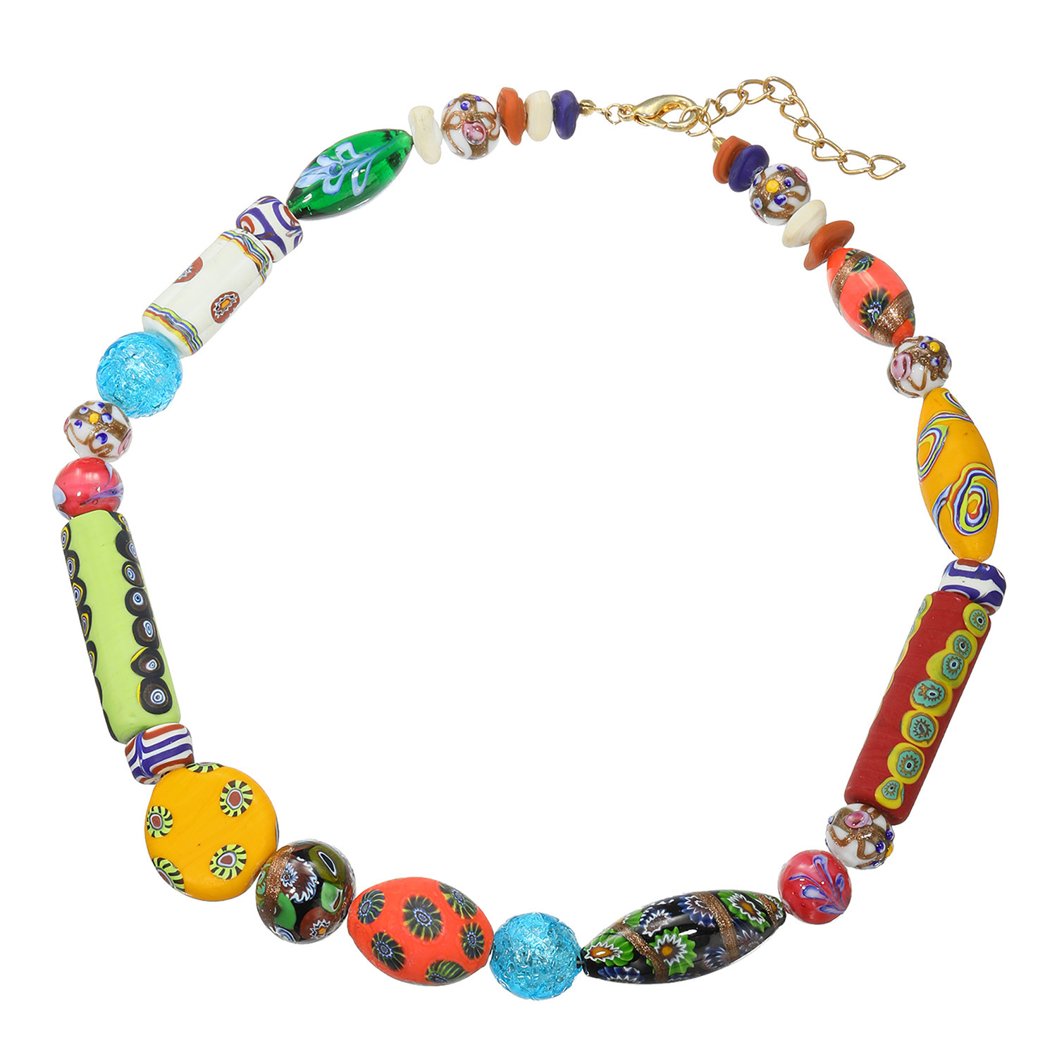 ベネチアンガラスネックレス　ショップチャンネル　花柄 ベネチアンガラスネックレス ショップチャンネル 花柄