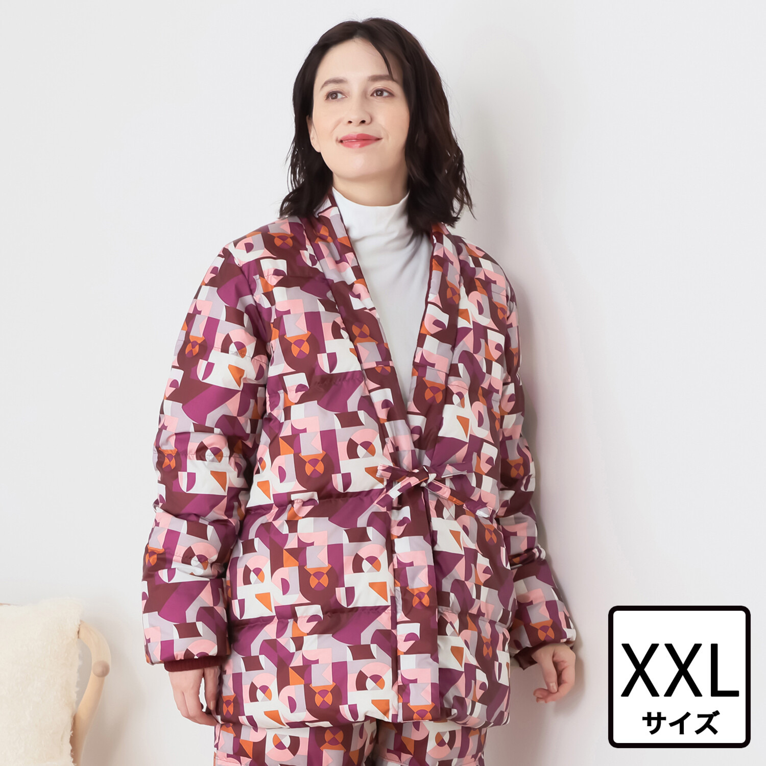 モリリン 軽くてあったか ホワイトダックダウン 羽毛ハンテン＜ＸＸＬ＞