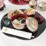 山中塗り 宝独楽 蓋付き椀