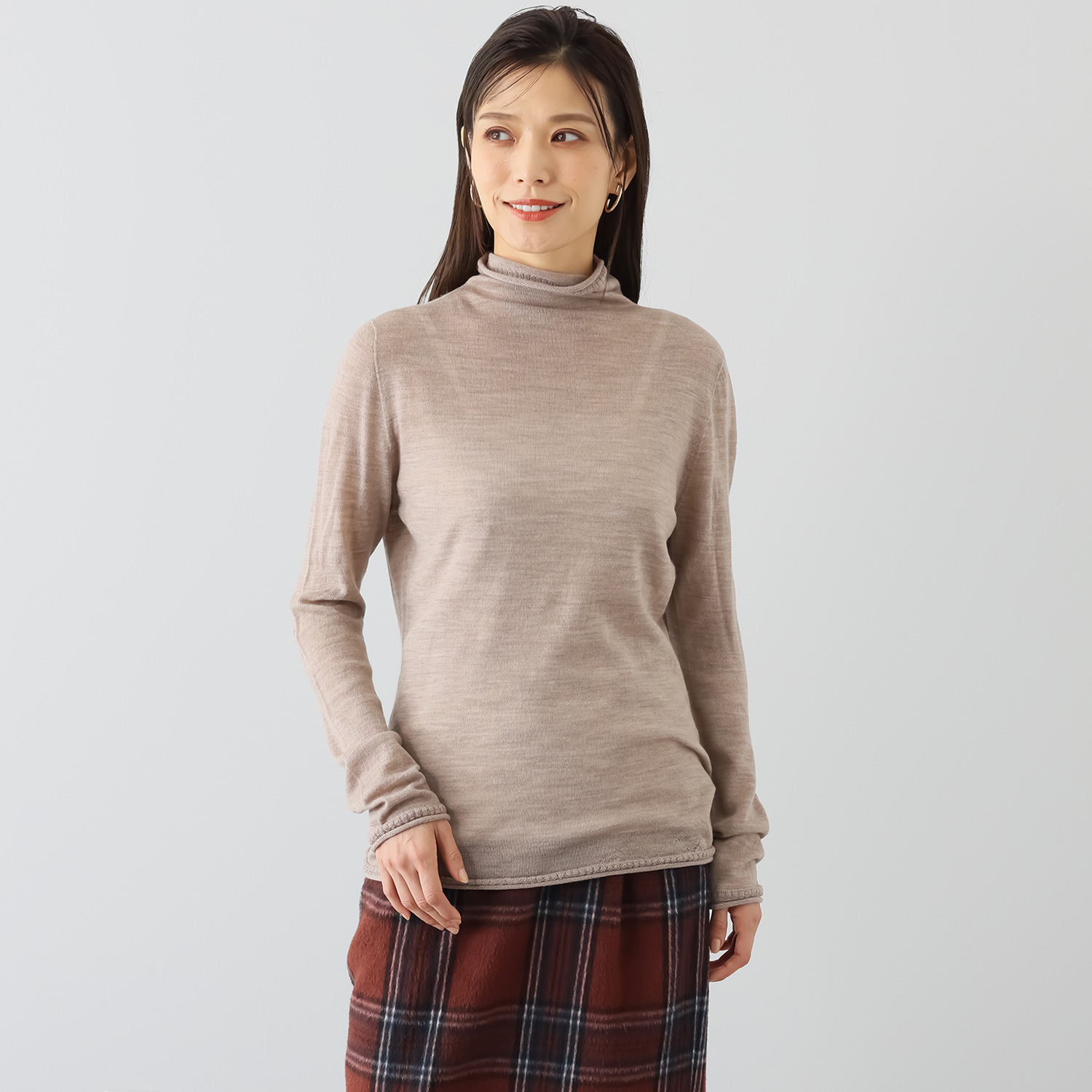 クード・ポー イタリア製　高級糸 “ミレニアム”ウール使用 プルオーバー＜無地＞