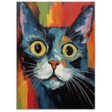 インテリアアート 猫シリーズ ニャンだ ＜約３３×２４ｃｍ＞