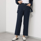 シュガーデプト 綿１００％ ソフトデニム ストレートパンツ