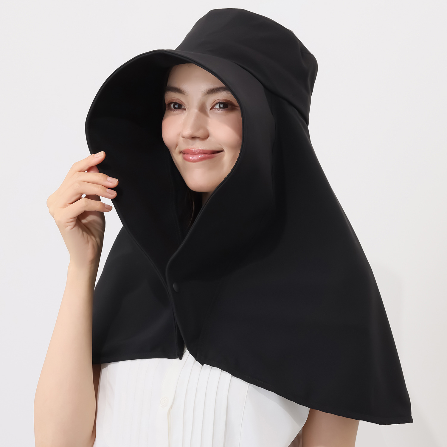 遮光・ＵＶカット フードケープ帽子