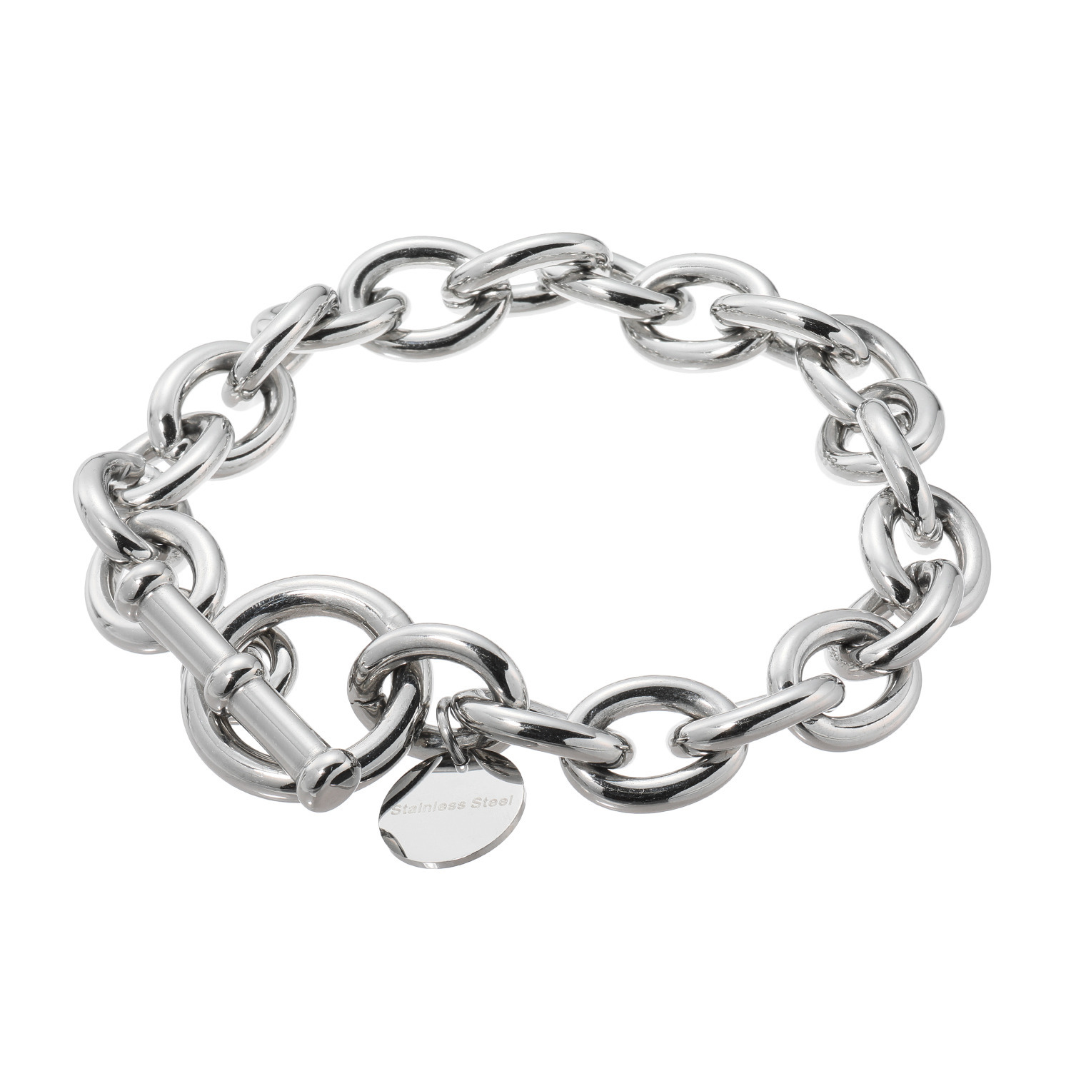 デルークス サージカルステンレス トグル＆バー ボリュームブレスレット