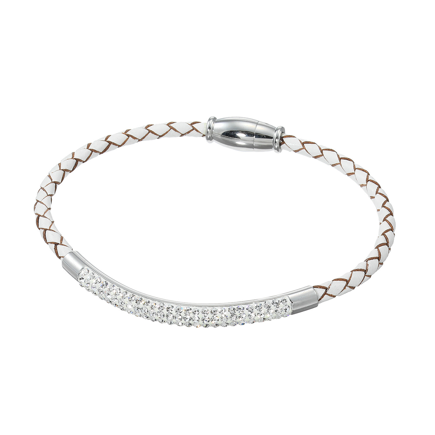 エービーステン クリスタルガラス マグネット バーブレスレット