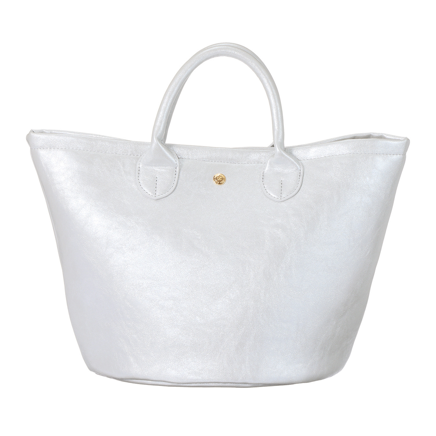 ドレス オリジナルの 裏地プリントがキュート！ シャイニートートバッグ