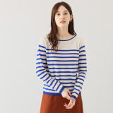 モカサン　ジュンコシマダ カシミヤ ボーダープルオーバー